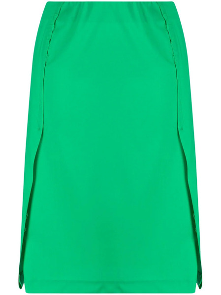  Raf Simons Pleated-panel Midi Skirt - Green 