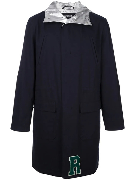  Raf Simons Unlined Metallic Inner Parka - Blue 