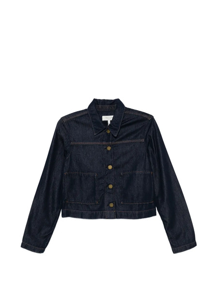  Rag & Bone Adrianna Buttoned Pocket Jacket - Blue 