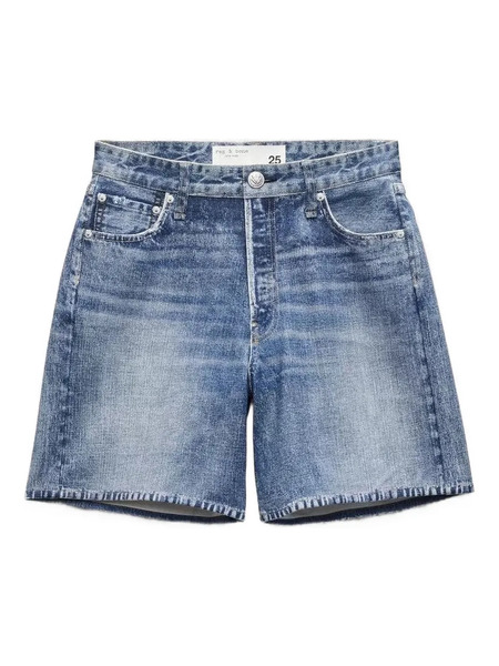  Rag & Bone Belt-loop Denim Shorts - Blue 