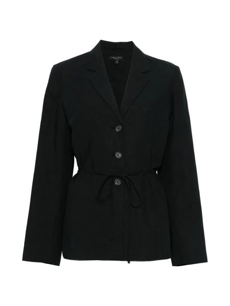  Rag & Bone Chappell Button Tie Blazer - Black 