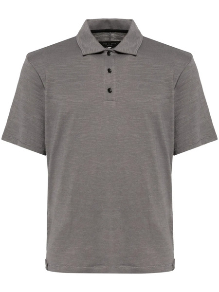  Rag & Bone Classic Flame Polo Shirt - Grey 