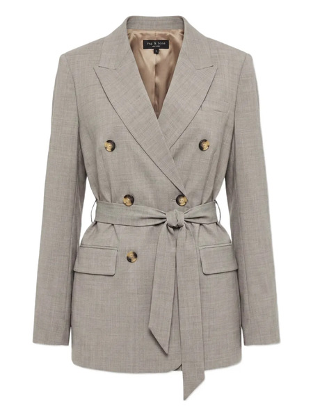  Rag & Bone Double-breasted Belted Jacket - Neutrals 