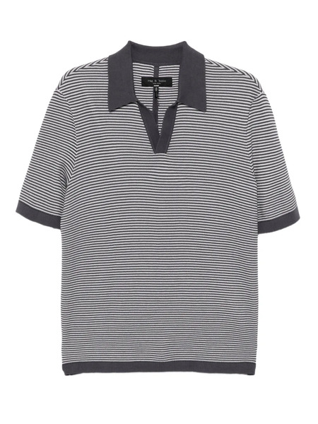  Rag & Bone Harvey Polo Shirt - Grey 