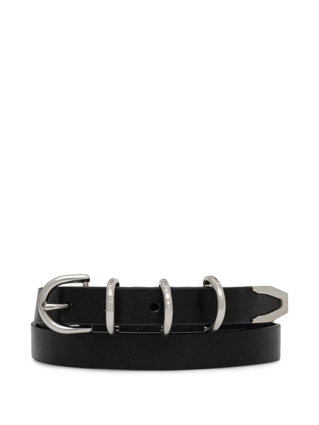  Rag & Bone Leather Triple-ring Belt - Black 
