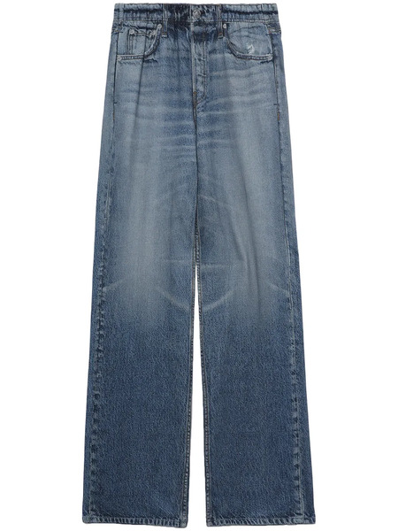  Rag & Bone Logan Mid-rise Wide-leg Jeans - Blue 