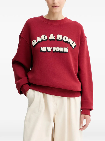  Rag & Bone Logo-appliqué Sweatshirt - Red 