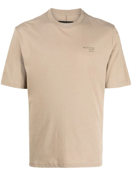  Rag & Bone Logo-print T-shirt - Brown 