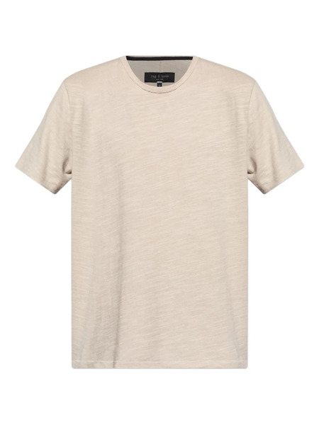  Rag & Bone Mélange-effect Cotton T-shirt - Neutrals 