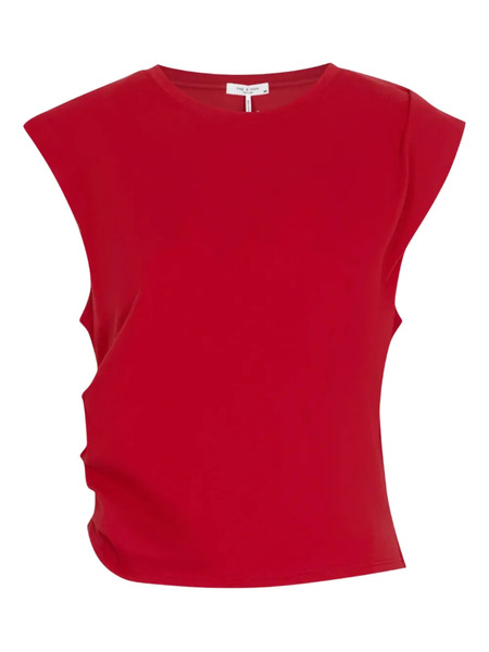  Rag & Bone Mica Cap-sleeve T-shirt - Red 