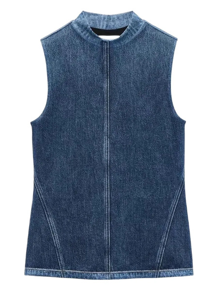  Rag & Bone Miramar Sleeveless Tank Top - Blue 
