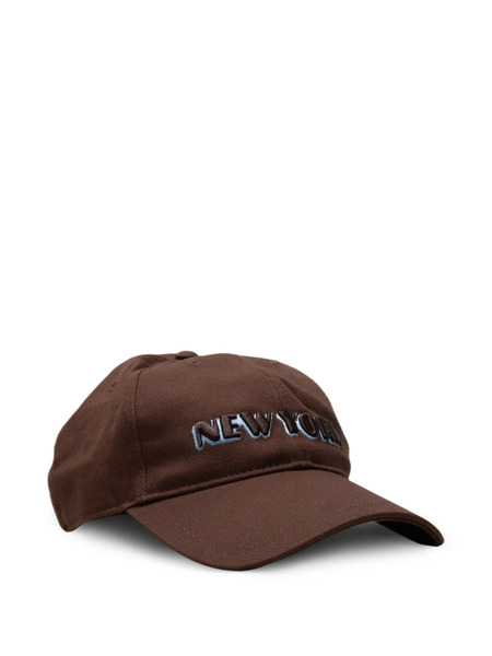  Rag & Bone New York-embroidery Baseball Cap - Brown 
