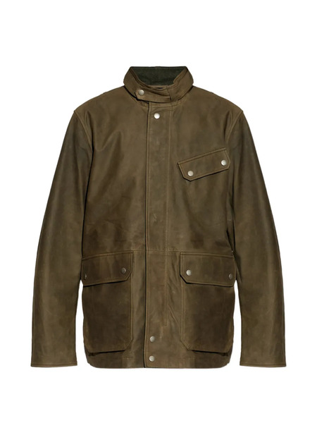  Rag & Bone Pocket Suede Jacket - Green 