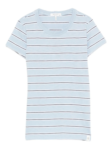  Rag & Bone Slub Striped T-shirt - Blue 