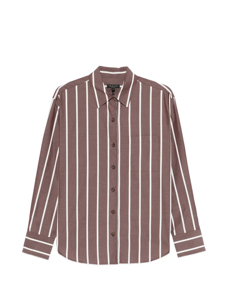  Rag & Bone Striped Pocket Shirt - Brown 