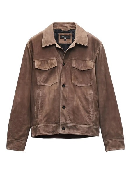  Rag & Bone Suede Jacket - Brown 