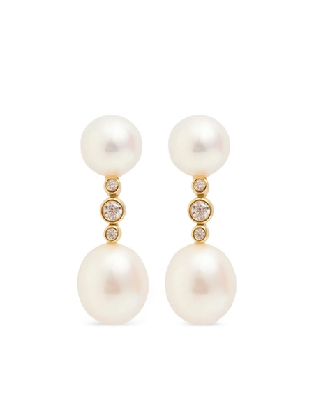  Ragbag Studio Pearl-embellished Earrings - Gold 