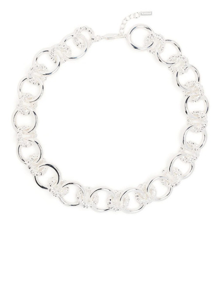  Ragbag Studio Ring-detail Chain Necklace - Silver 