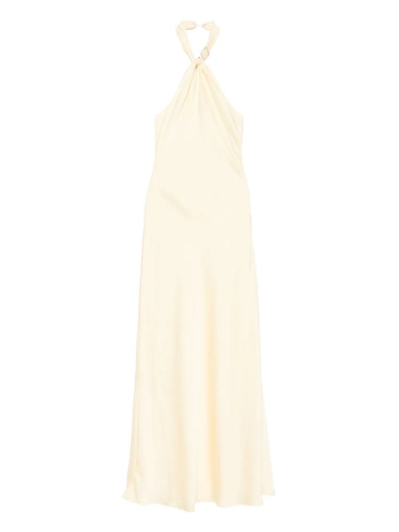 Rahil Hesan Halterneck Gown - Neutrals 
