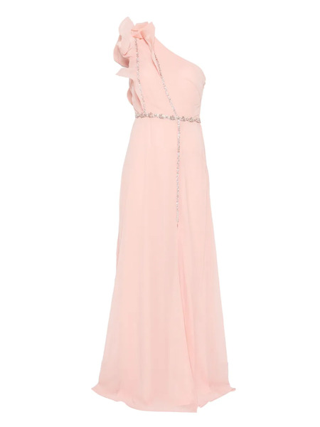  Rahil Hesan Ruffled Maxi Gown - Pink 