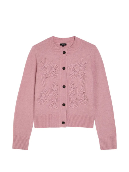  Rails Coralee Applique Buttoned Sweater - Pink 
