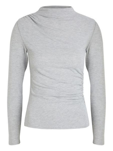  Rails Draped-effect Roll-neck T-shirt - Grey 
