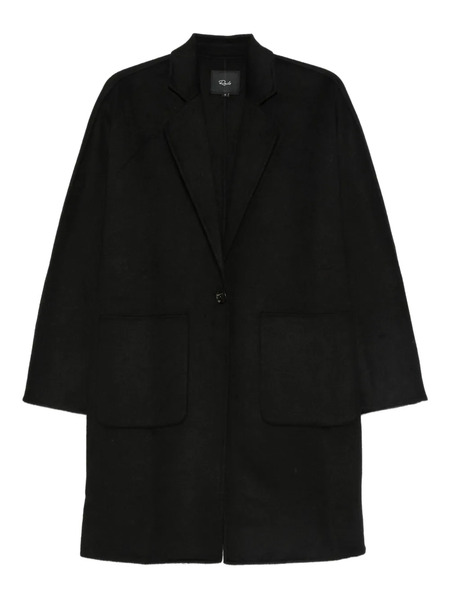  Rails Everest Patch-pocket Single-breasted Coat - Black 