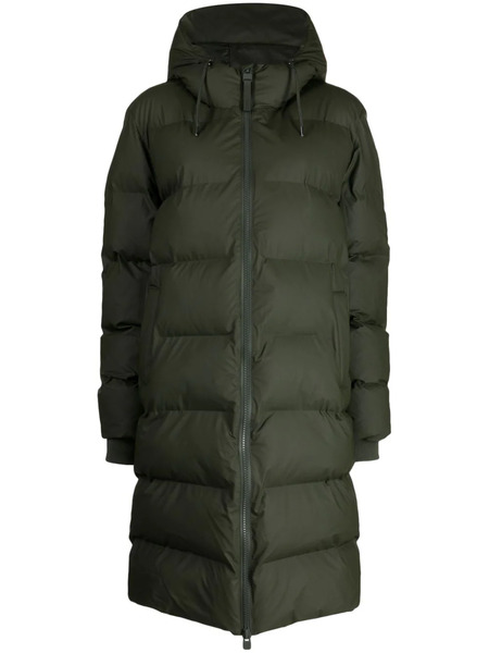  Rains Alta Quilted Padded Coat - Green 