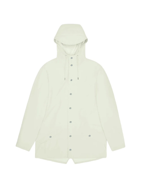  Rains Buttoned Hooded Jacket - Neutrals 