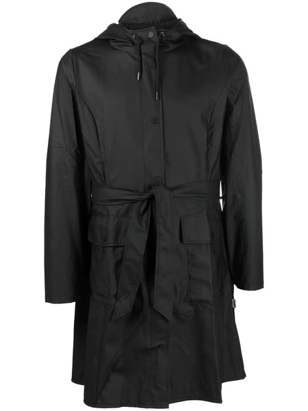  Rains Curve Waterproof Coat - Black 