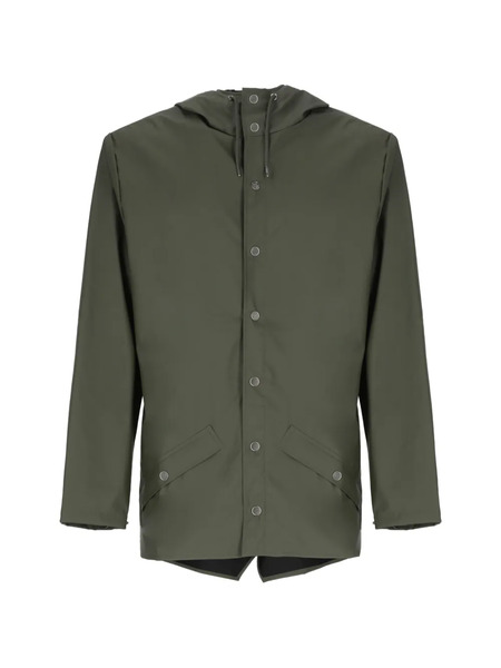  Rains Flap-pocket Hooded Jacket - Green 