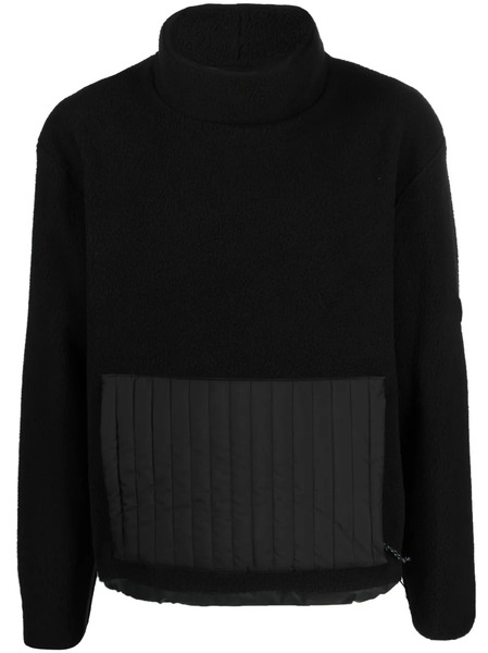  Rains High-neck Fleece Jumper - Black 