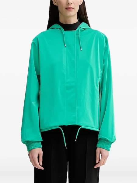  Rains Hooded Drawstring Jacket - Green 