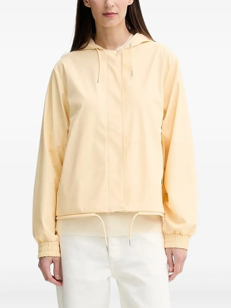  Rains Hooded Drawstring Jacket - Yellow 