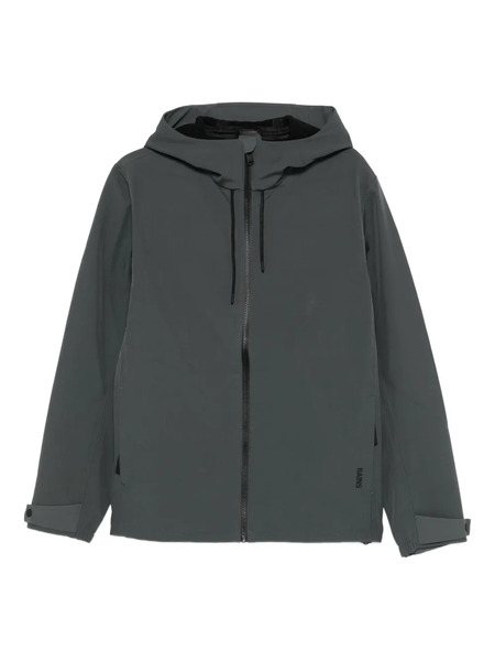 Rains Hooded Softshell Rain Jacket - Grey 