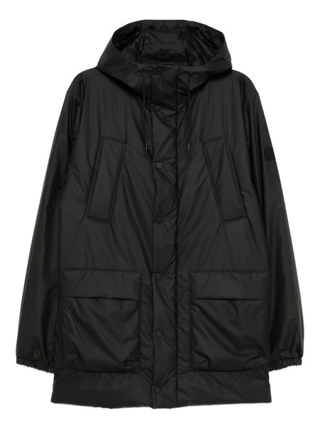  Rains Logo-patched Jacket - Black 