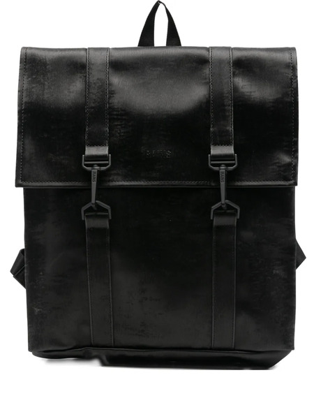  Rains Msn Debossed-logo Mini Backpack - Black 