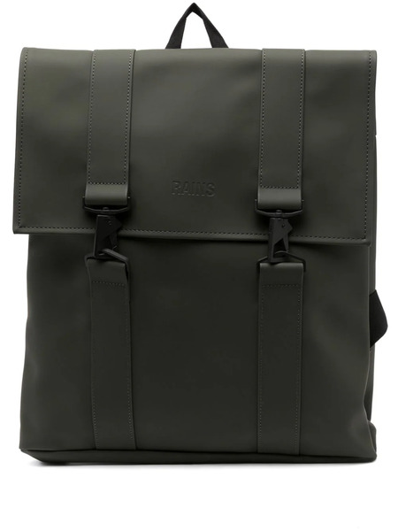  Rains Msn Logo-debossed Backpack - Green 