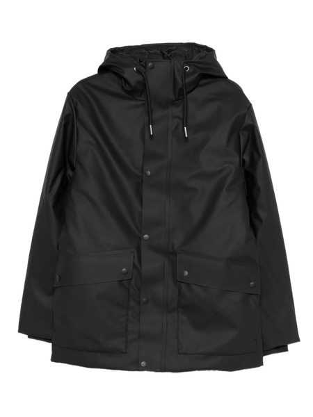  Rains Nome Hooded Waterproof Jacket - Black 