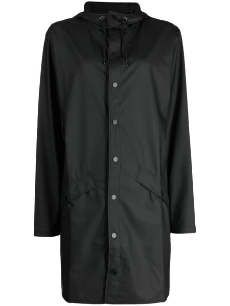  Rains Press-stud Waterproof Jacket - Black 
