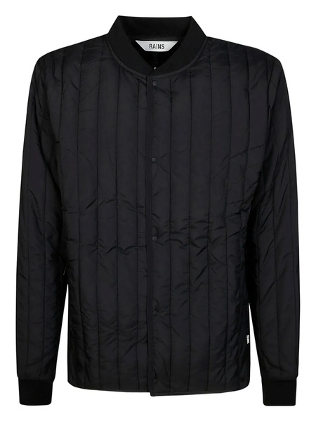  Rains Quilted Bomber Jacket - Black 