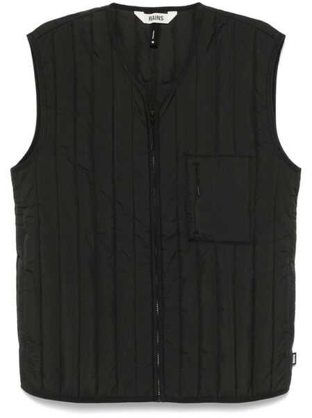  Rains Quilted Gilet - Black 