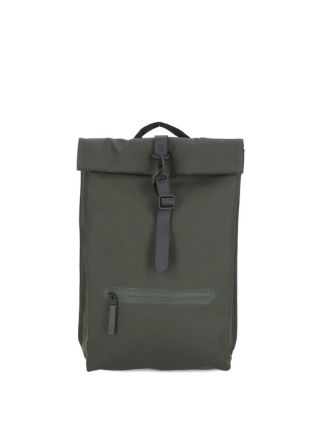  Rains Rolltop Rucksack Backpack - Green 