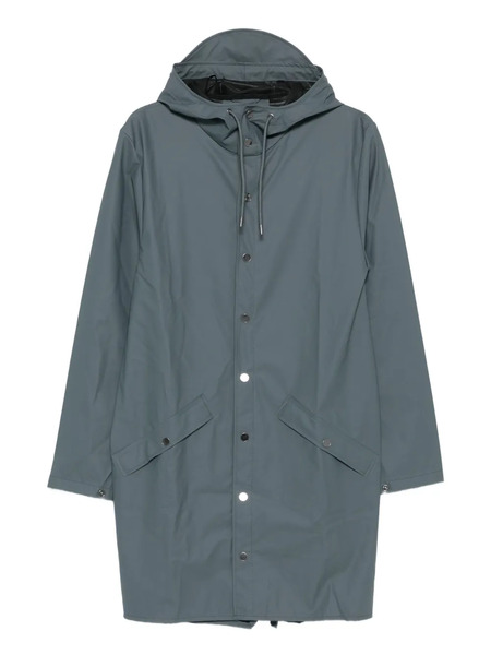  Rains Snap-button Hooded Raincoat - Blue 