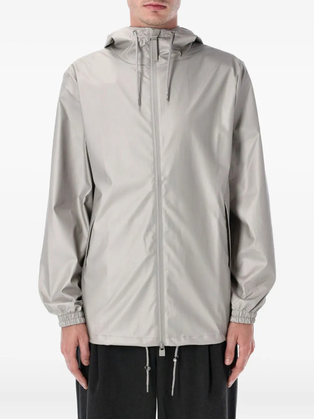  Rains Zip-fastening Hooded Jacket - Grey 