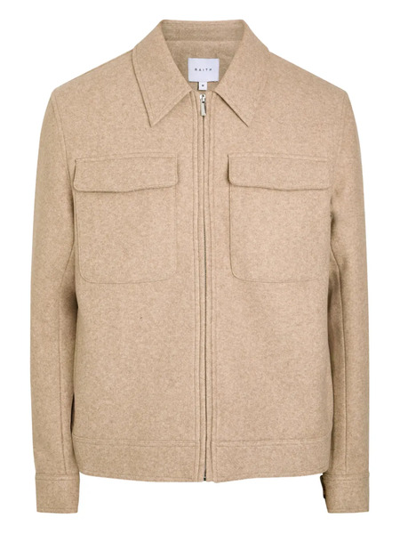  Raith Fabien Pocket Zip-fastening Shirt Jacket - Neutrals 