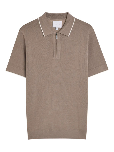  Raith Henry Half-zip Polo Shirt - Neutrals 