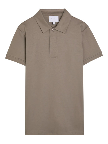  Raith Santi Button Placket Polo Shirt - Neutrals 
