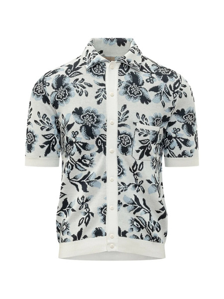  Rakki Floral-pattern Shirt - White 