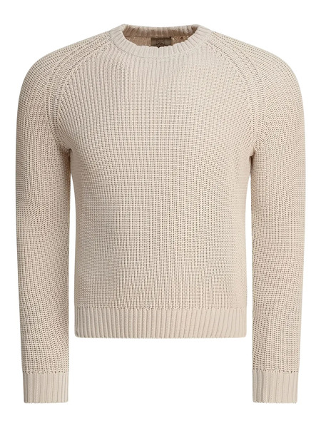  Rakki Raglan-sleeved Cotton Sweater - Neutrals 